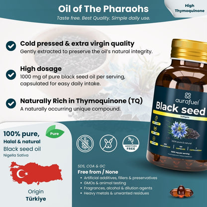 Black seed oil capsules